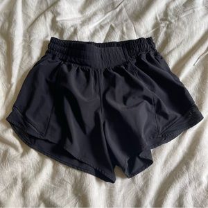 Lululemon black running shorts
